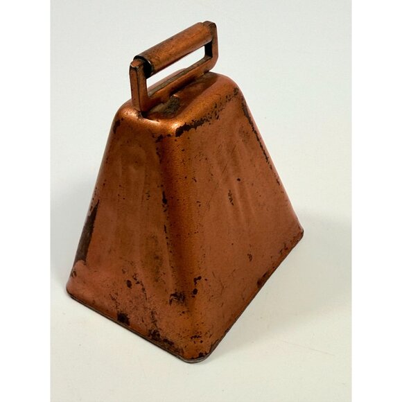 Cowbell Bevin Bell Copper Cowbell With Handle East Hampton CT | Vintage cow bell - Picture 7 of 14